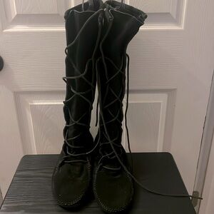 Women's Knee High Moccasin Boots